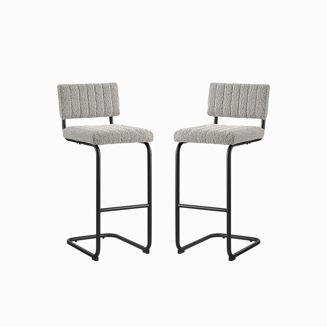 Parity Boucle Bar Stools - Set of 2