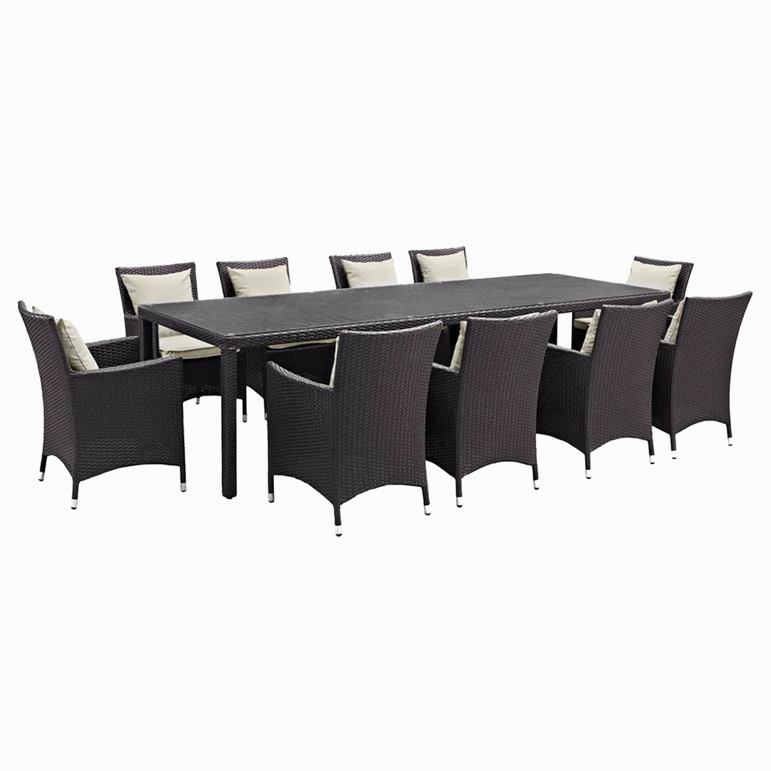 Ryna 11 Piece Outdoor Dining Set