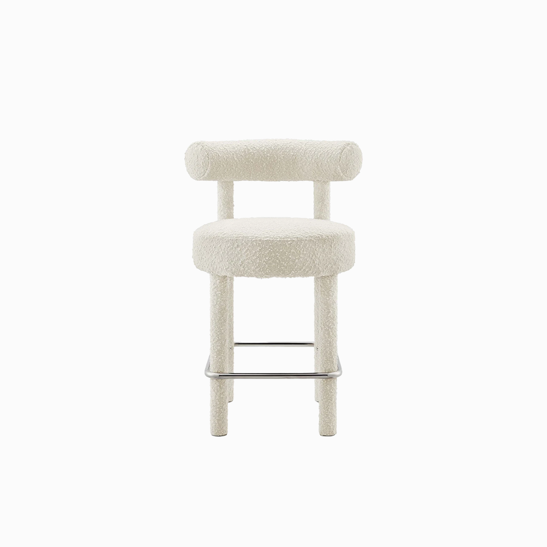 Toulouse Boucle Fabric Counter Stool