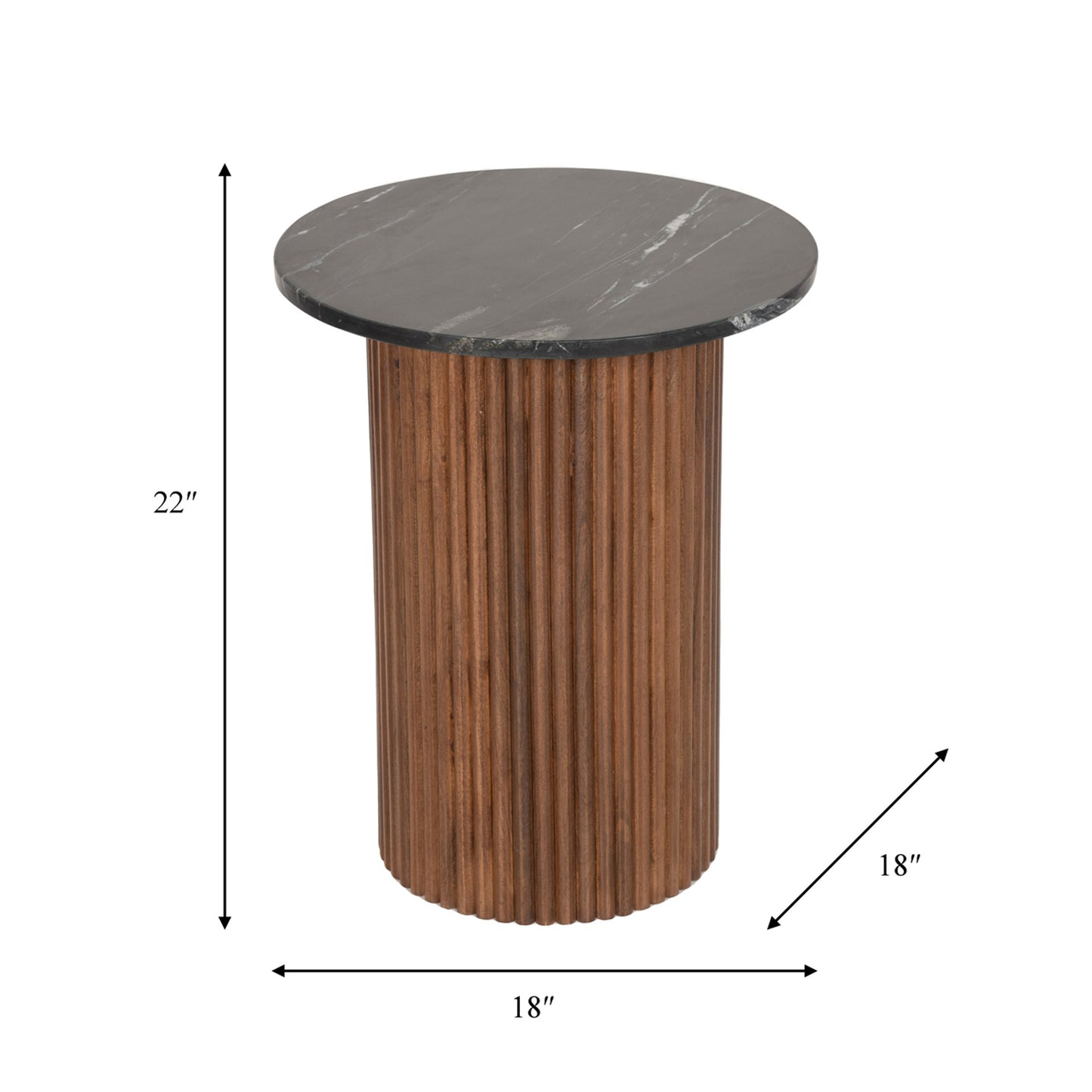 Teak Tranquility Side Table