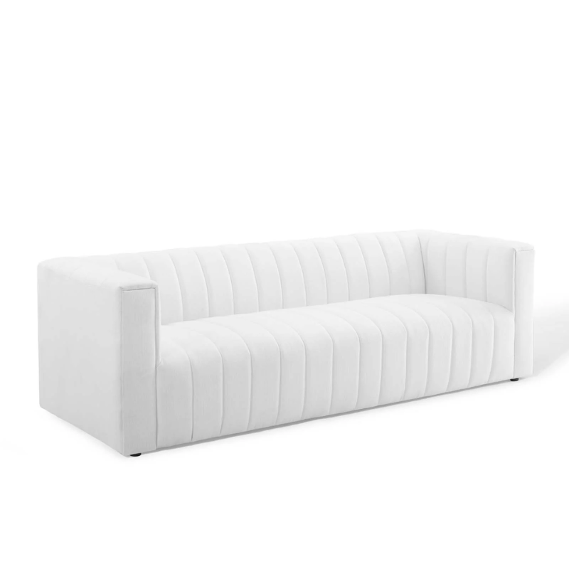 Priya Channel Tufted Upholstered Sofa