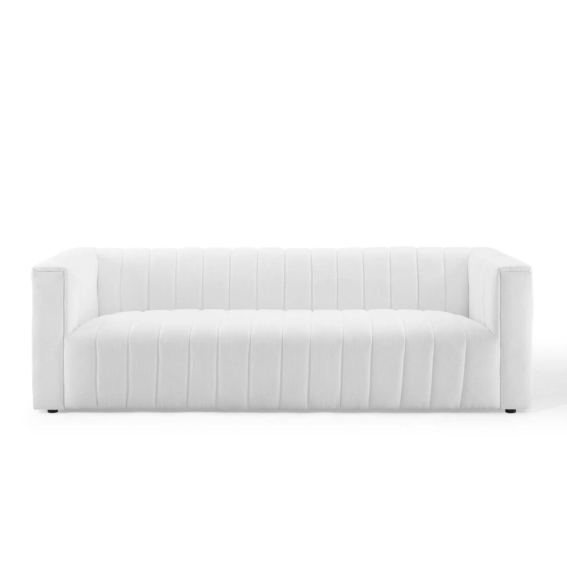 Priya Channel Tufted Upholstered Sofa