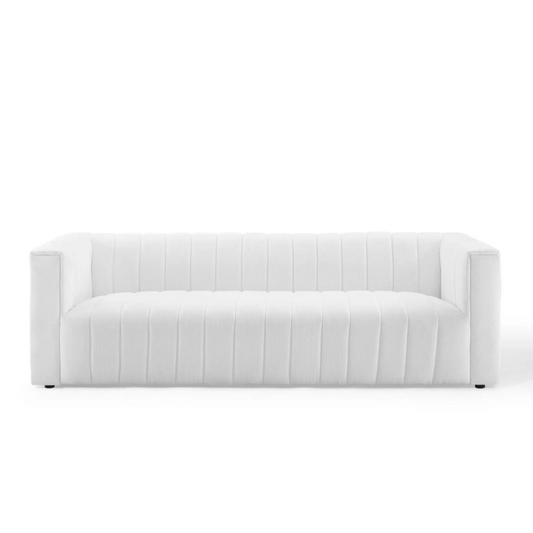 Priya Channel Tufted Upholstered Sofa