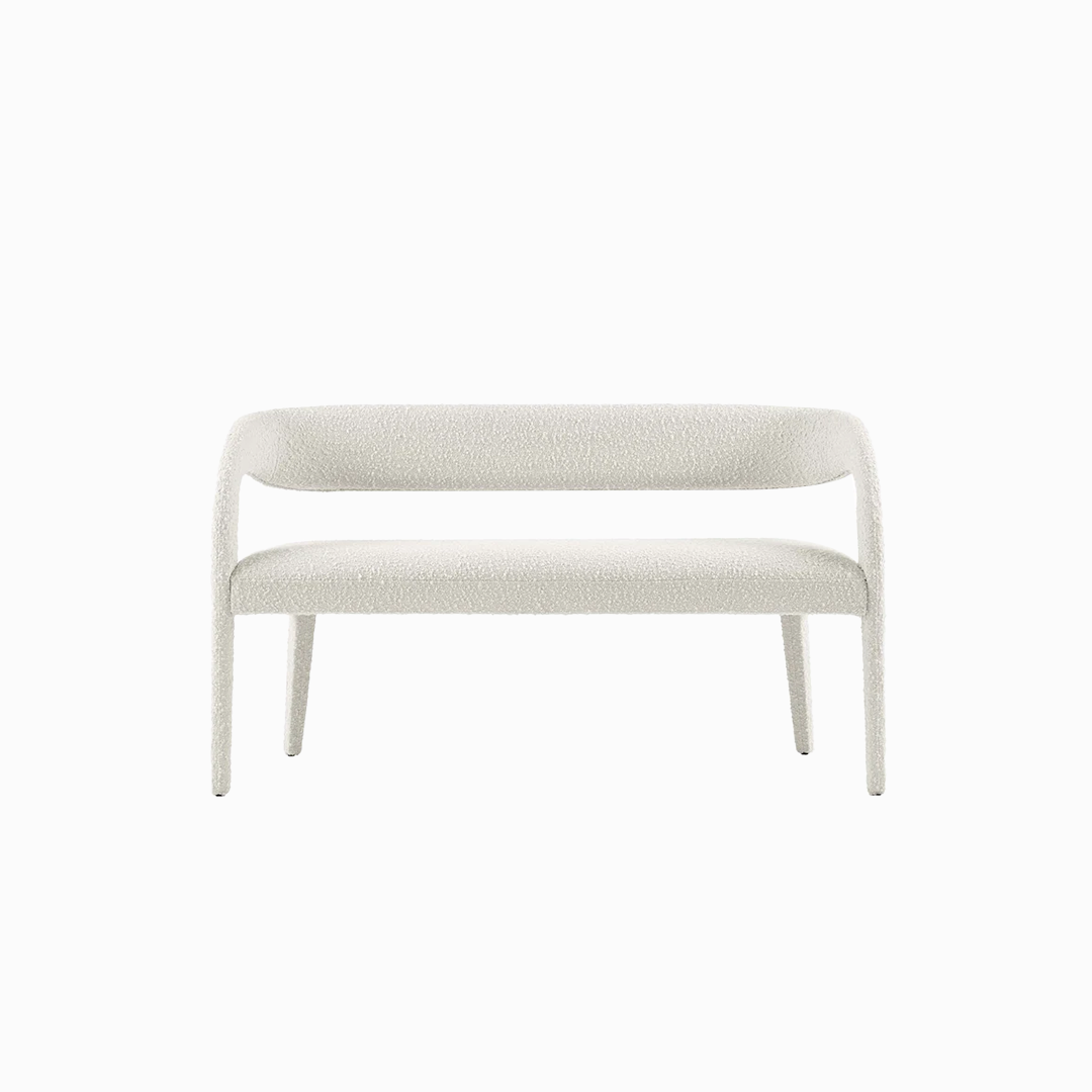 Aara Boucle Accent Bench