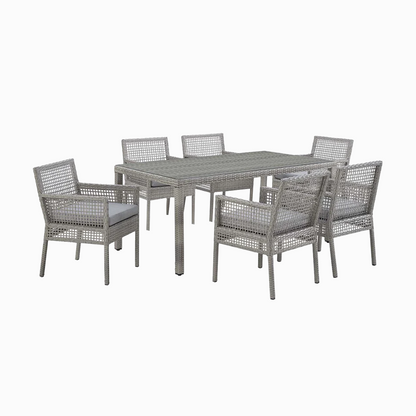 Ani 7 Piece Outdoor Rattan Dining Set