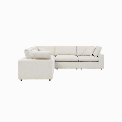 Tobi Overstuffed Boucle 5-Piece Sectional