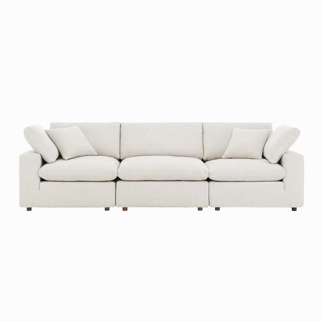 Tobi Overstuffed Boucle Sofa