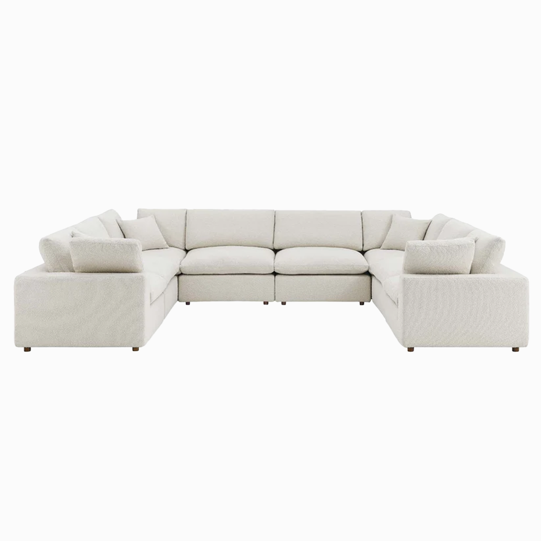 Tobi Overstuffed Boucle 8-Piece Sectional