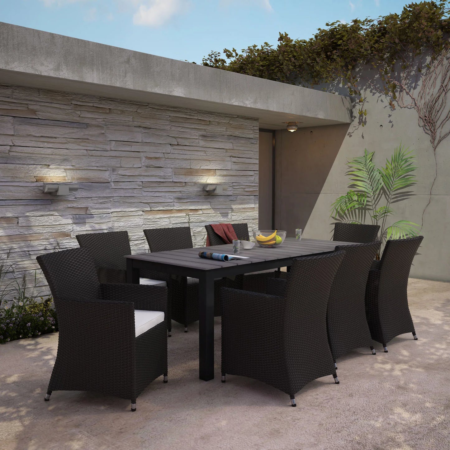 Naz 9 Piece Outdoor Dining Set