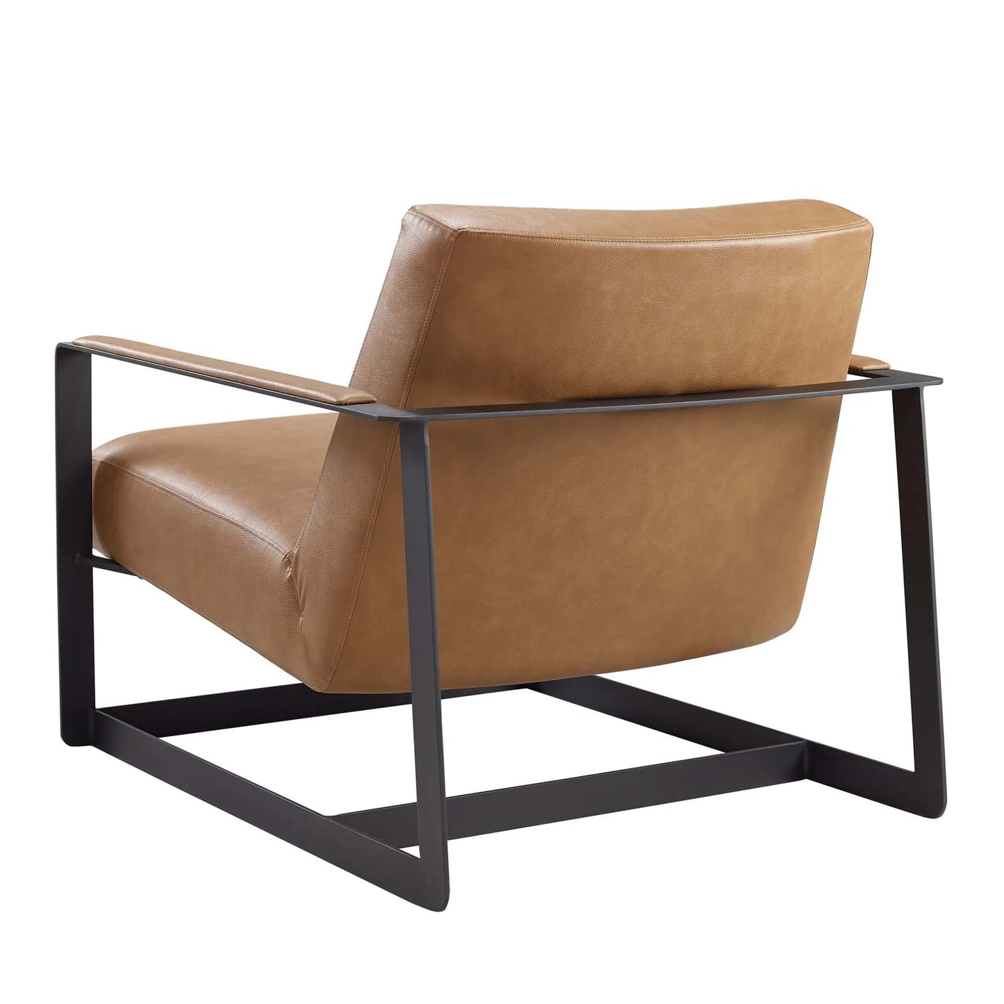 Deepak Vegan Leather Accent Chair