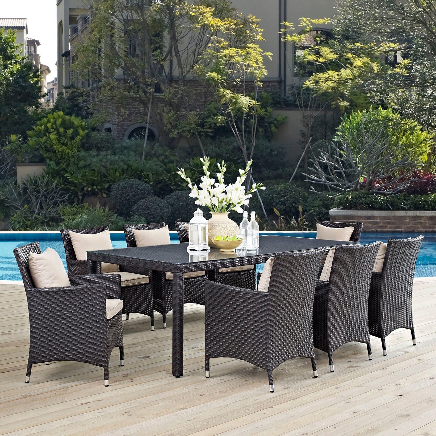 Ryna 9 Piece Outdoor Dining Set