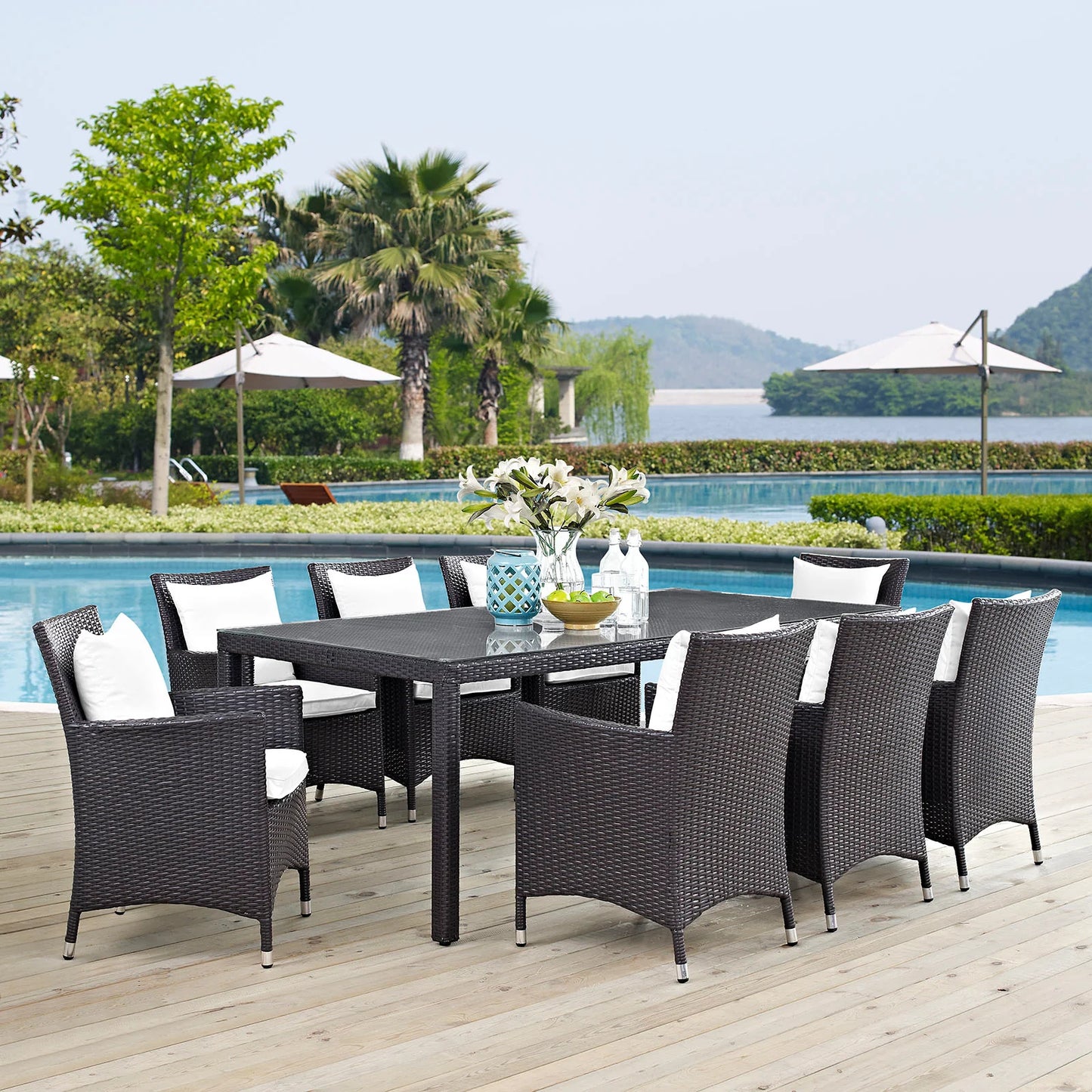 Ryna 9 Piece Outdoor Dining Set