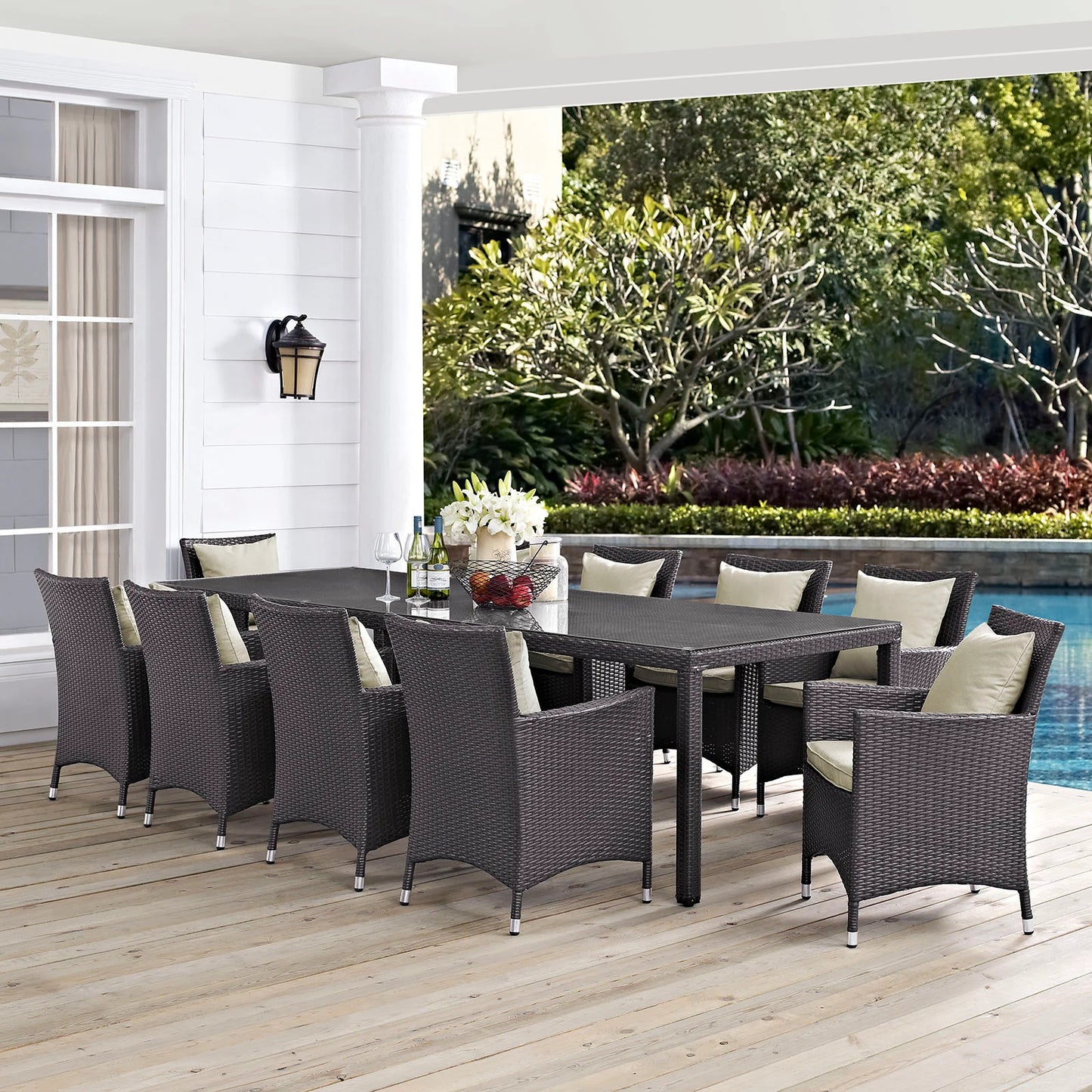 Ryna 11 Piece Outdoor Dining Set