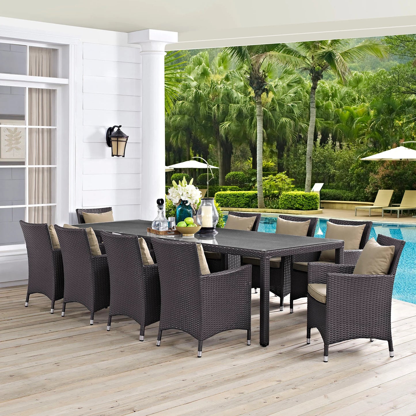 Ryna 11 Piece Outdoor Dining Set