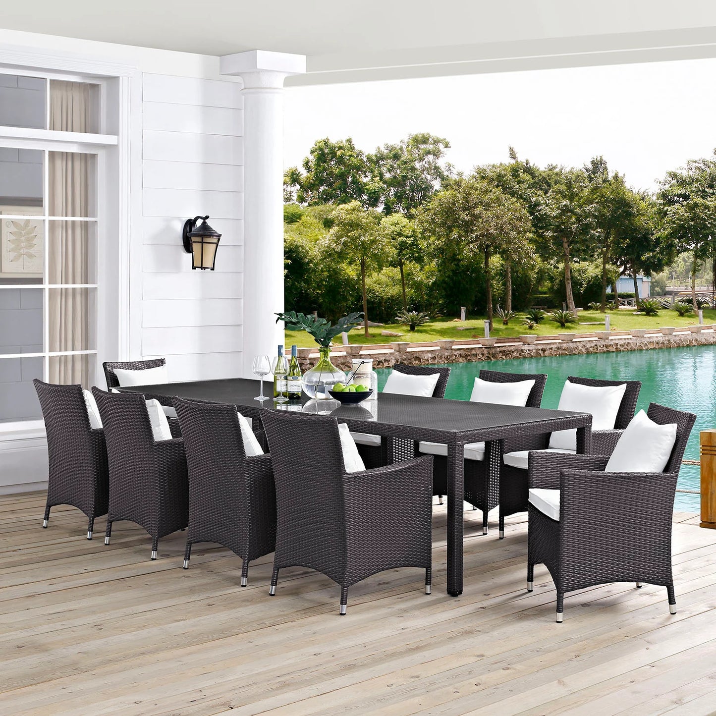 Ryna 11 Piece Outdoor Dining Set