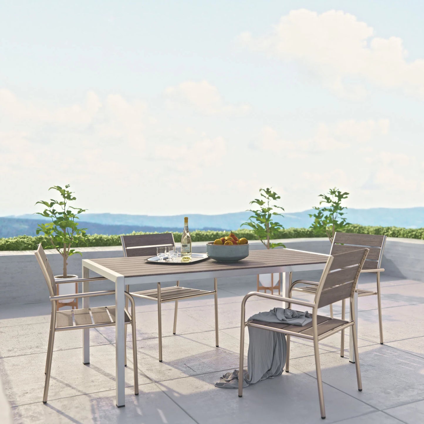 Dev 5 Piece High Outdoor Dining Set