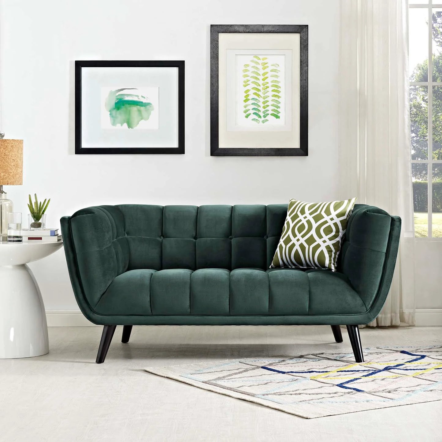 Damini Velvet Loveseat