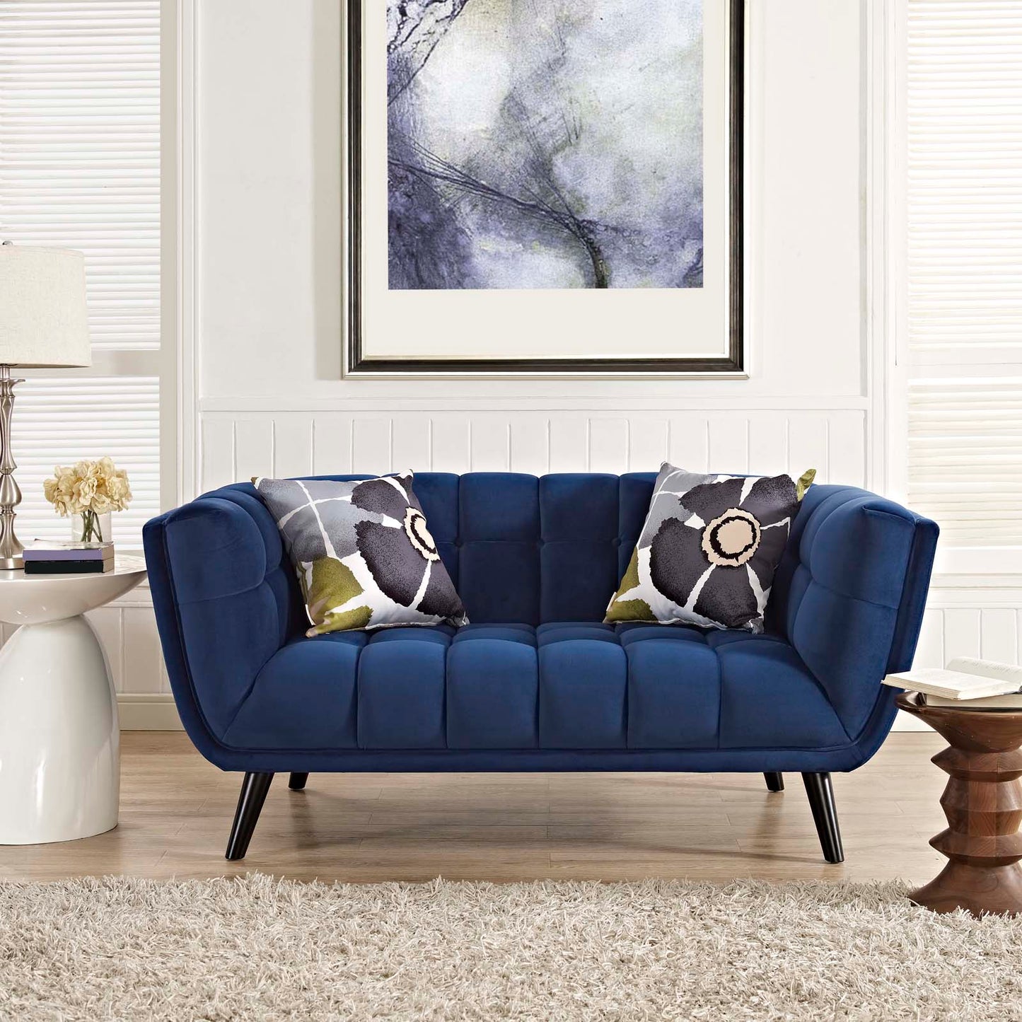 Damini Velvet Loveseat