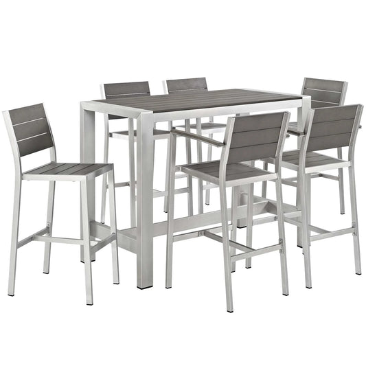 Dev 7 Piece High Outdoor Dining Set