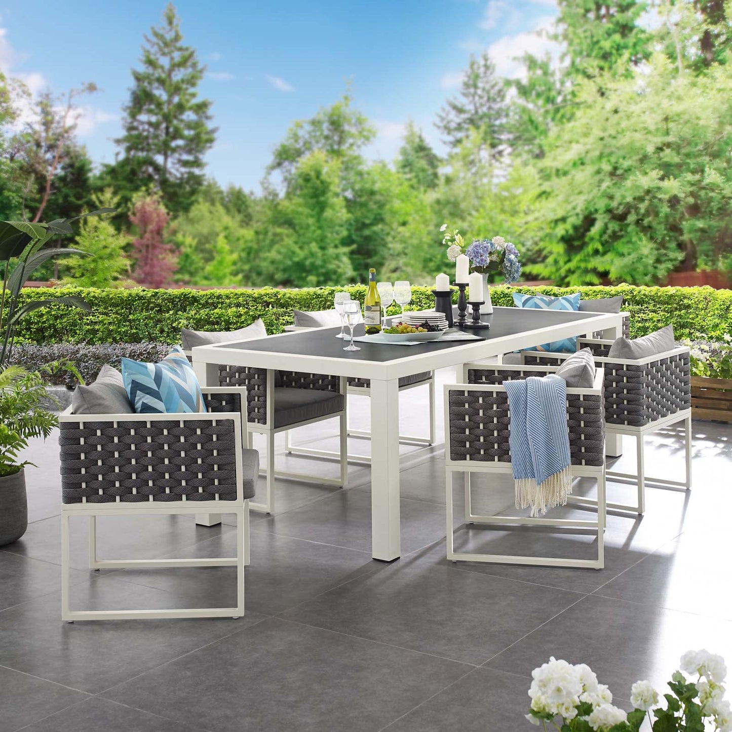 Vijoux 7 Piece Outdoor Dining Set