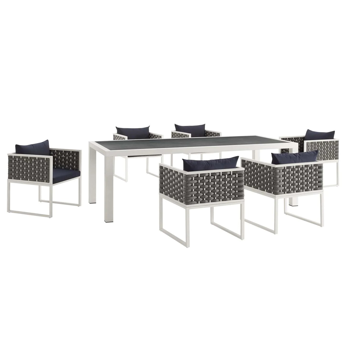 Vijoux 7 Piece Outdoor Dining Set