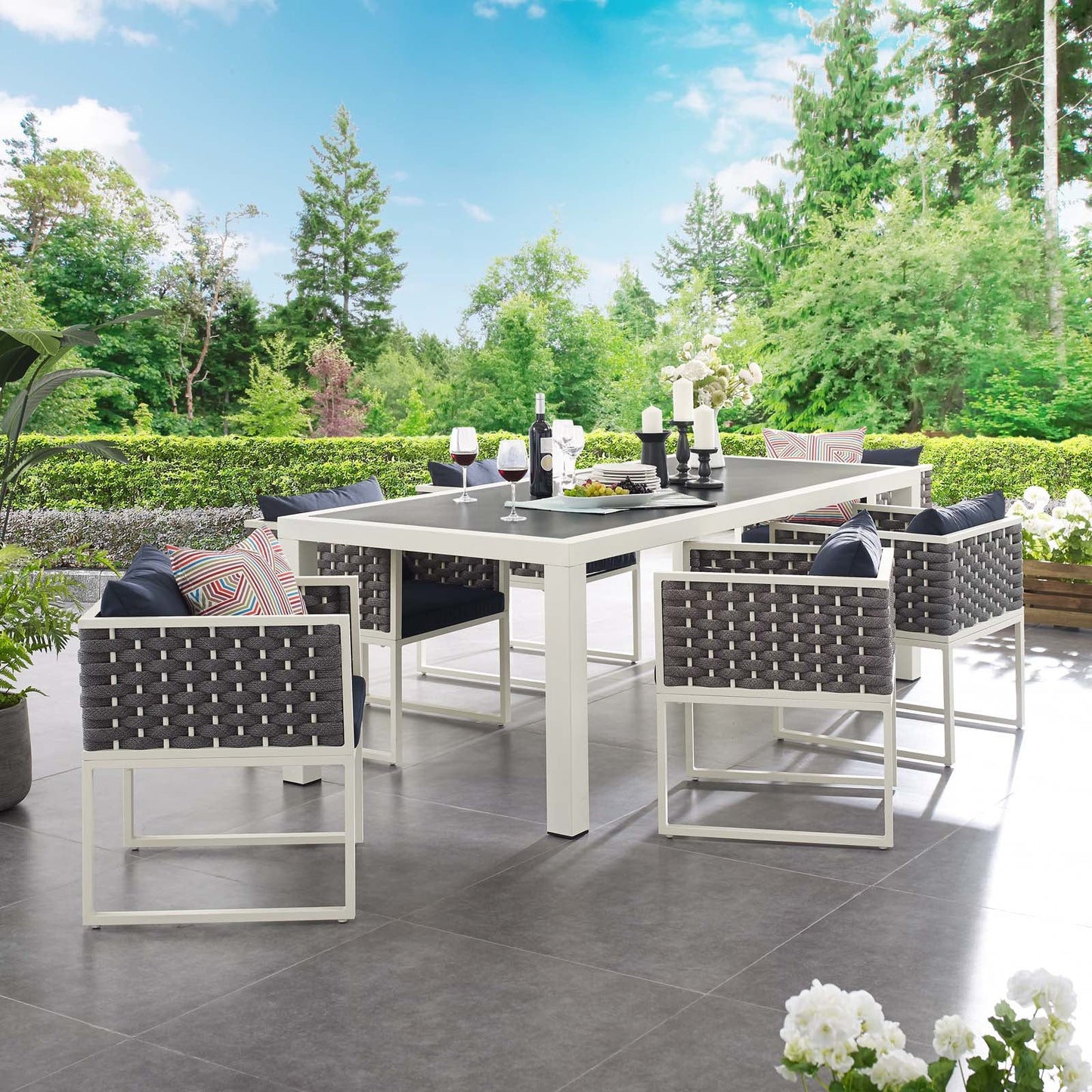 Vijoux 7 Piece Outdoor Dining Set