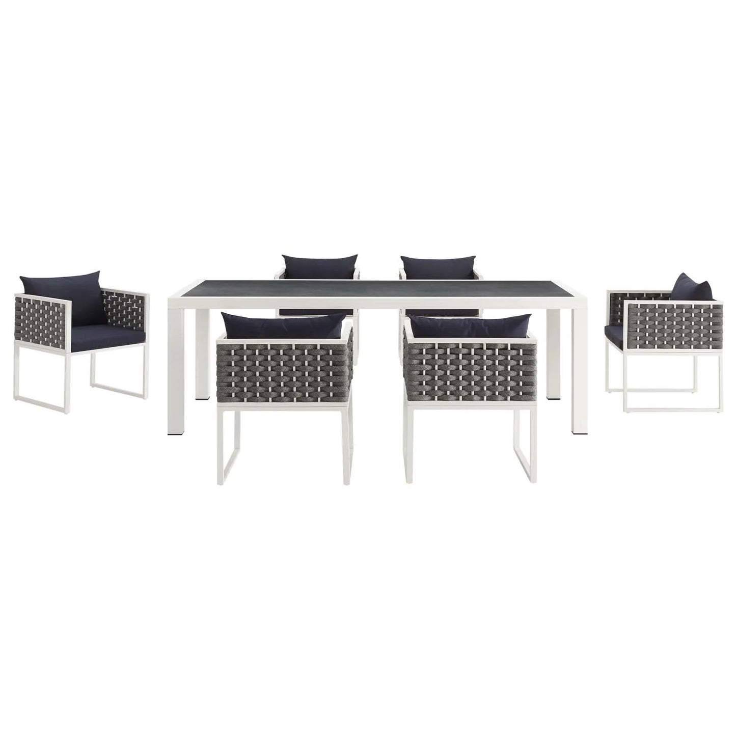 Vijoux 7 Piece Outdoor Dining Set