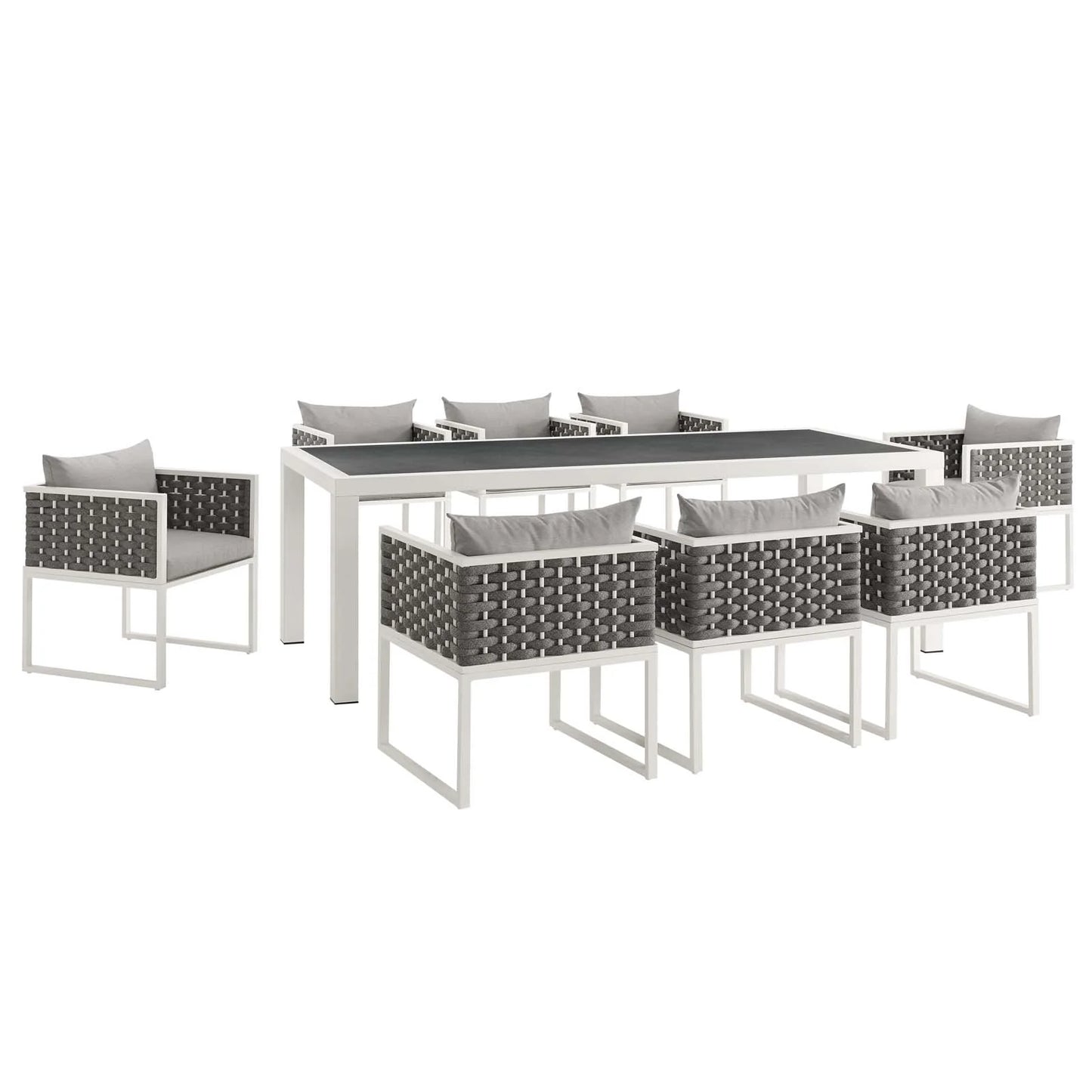 Vijoux 9 Piece Outdoor Dining Set