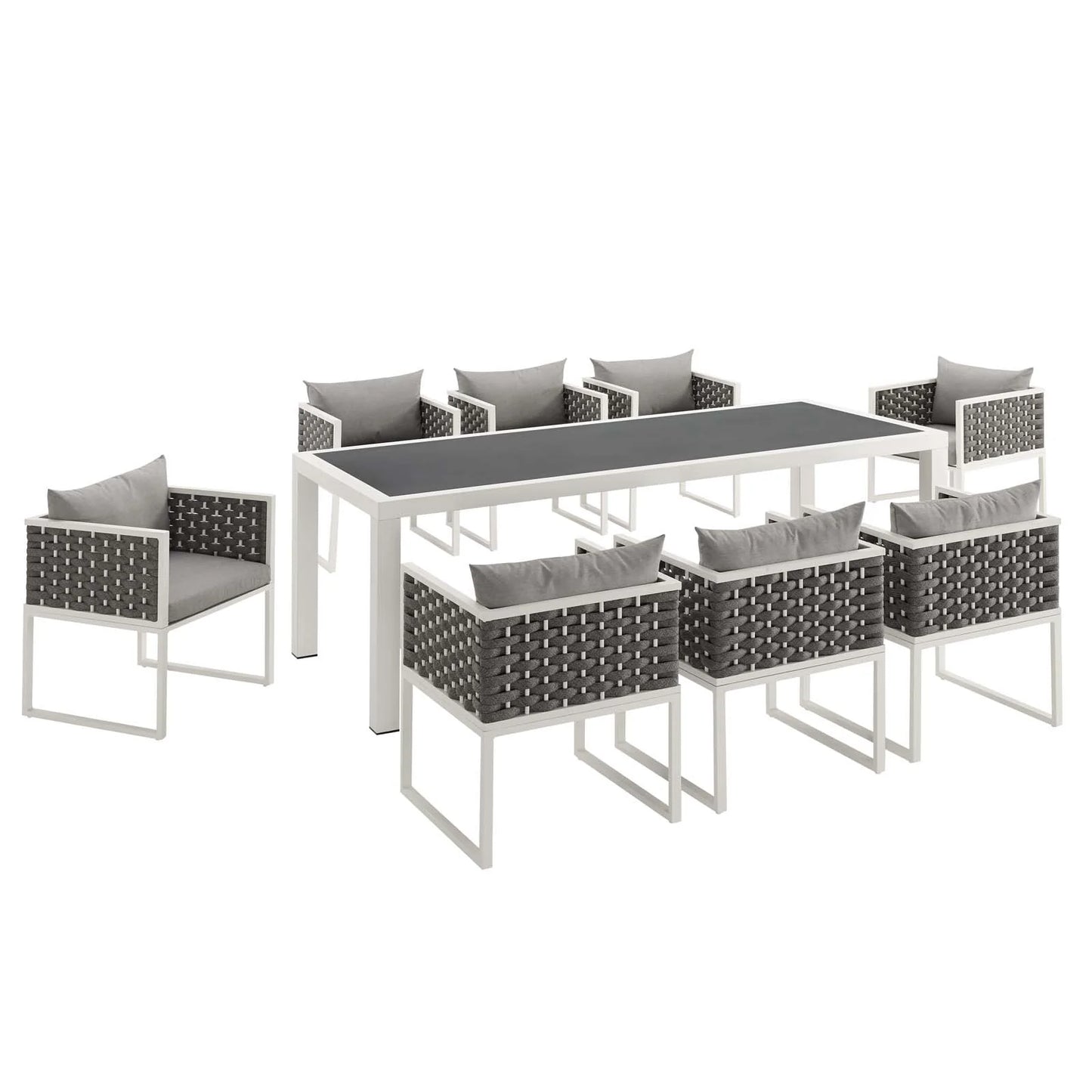 Vijoux 9 Piece Outdoor Dining Set