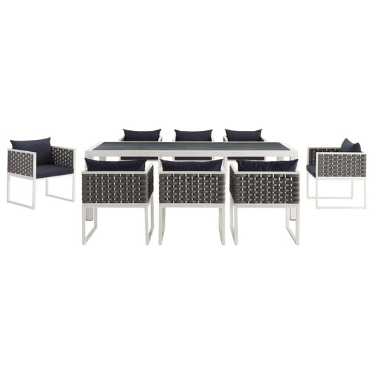 Vijoux 9 Piece Outdoor Dining Set