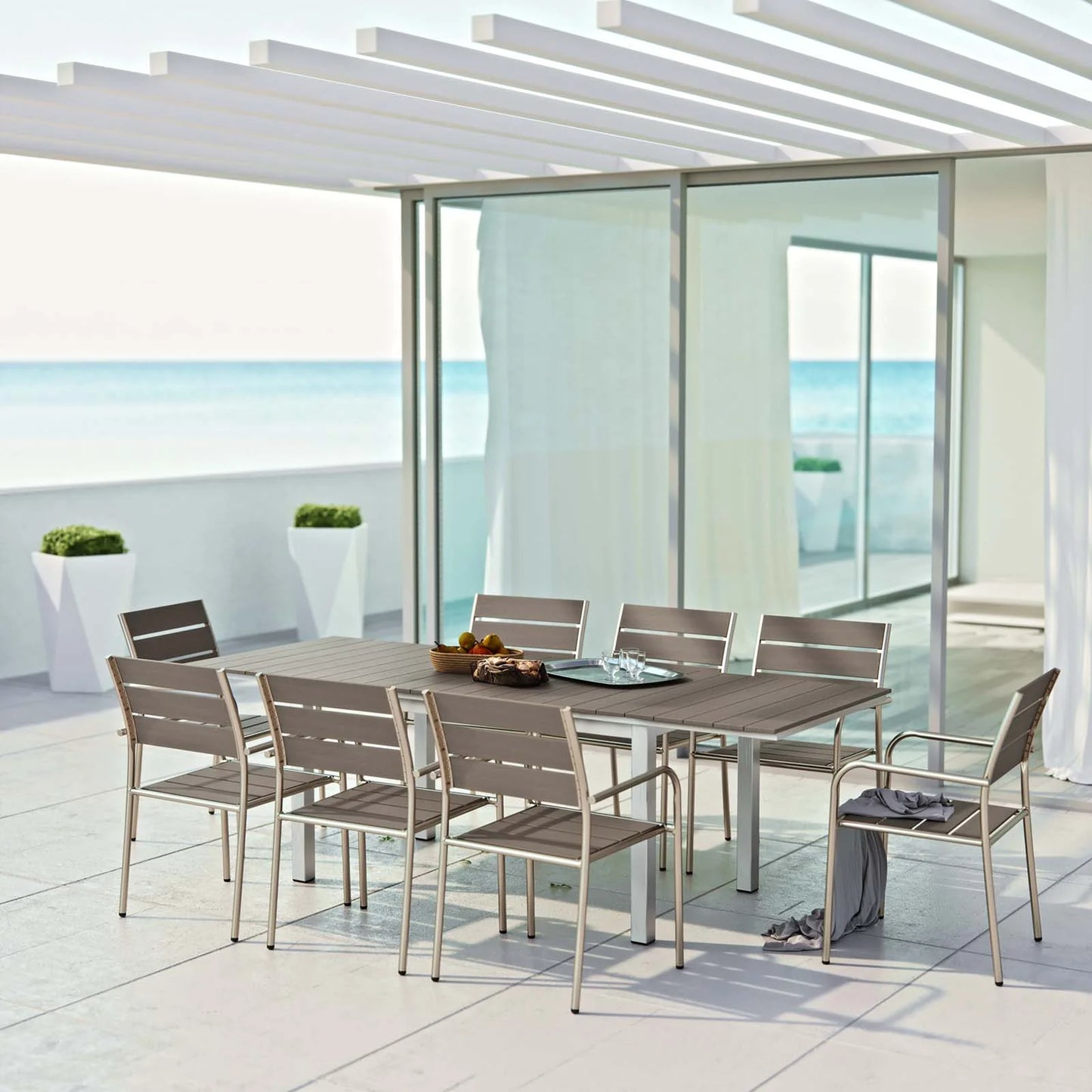 Dev 9 Piece High Outdoor Dining Set