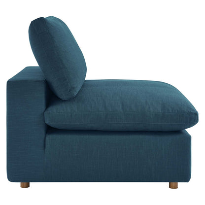 Tobi Overstuffed Upholstered Armless Chair