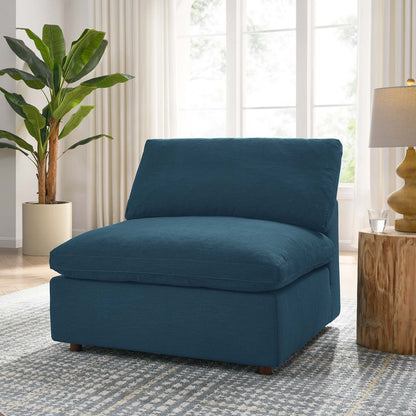 Tobi Overstuffed Upholstered Armless Chair