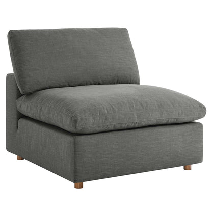 Tobi Overstuffed Upholstered Armless Chair