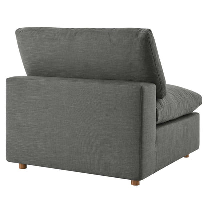 Tobi Overstuffed Upholstered Armless Chair