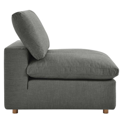 Tobi Overstuffed Upholstered Armless Chair