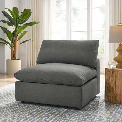 Tobi Overstuffed Upholstered Armless Chair