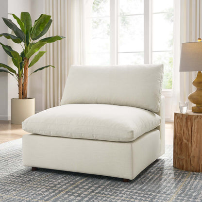 Tobi Overstuffed Upholstered Armless Chair