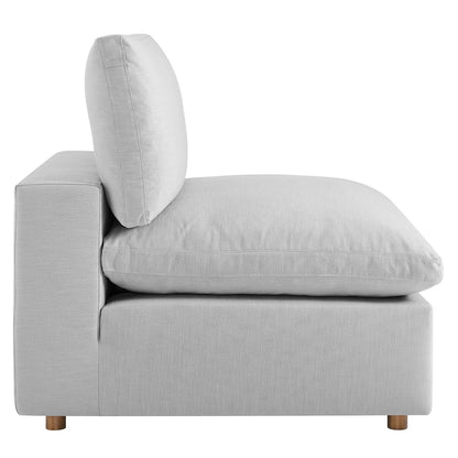 Tobi Overstuffed Upholstered Armless Chair