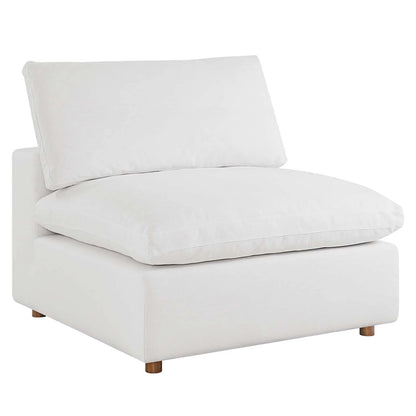 Tobi Overstuffed Upholstered Armless Chair