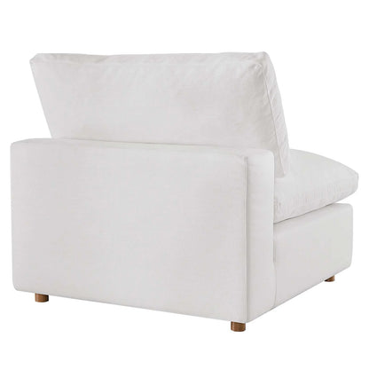 Tobi Overstuffed Upholstered Armless Chair