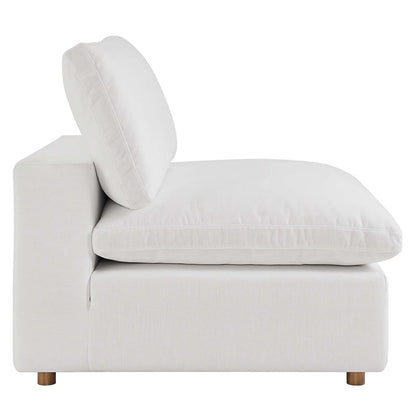 Tobi Overstuffed Upholstered Armless Chair
