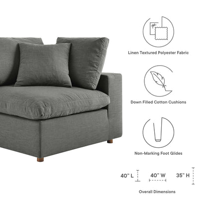 Tobi Overstuffed Upholstered Corner Chair