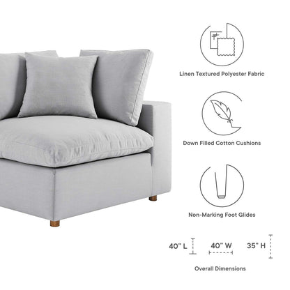 Tobi Overstuffed Upholstered Corner Chair
