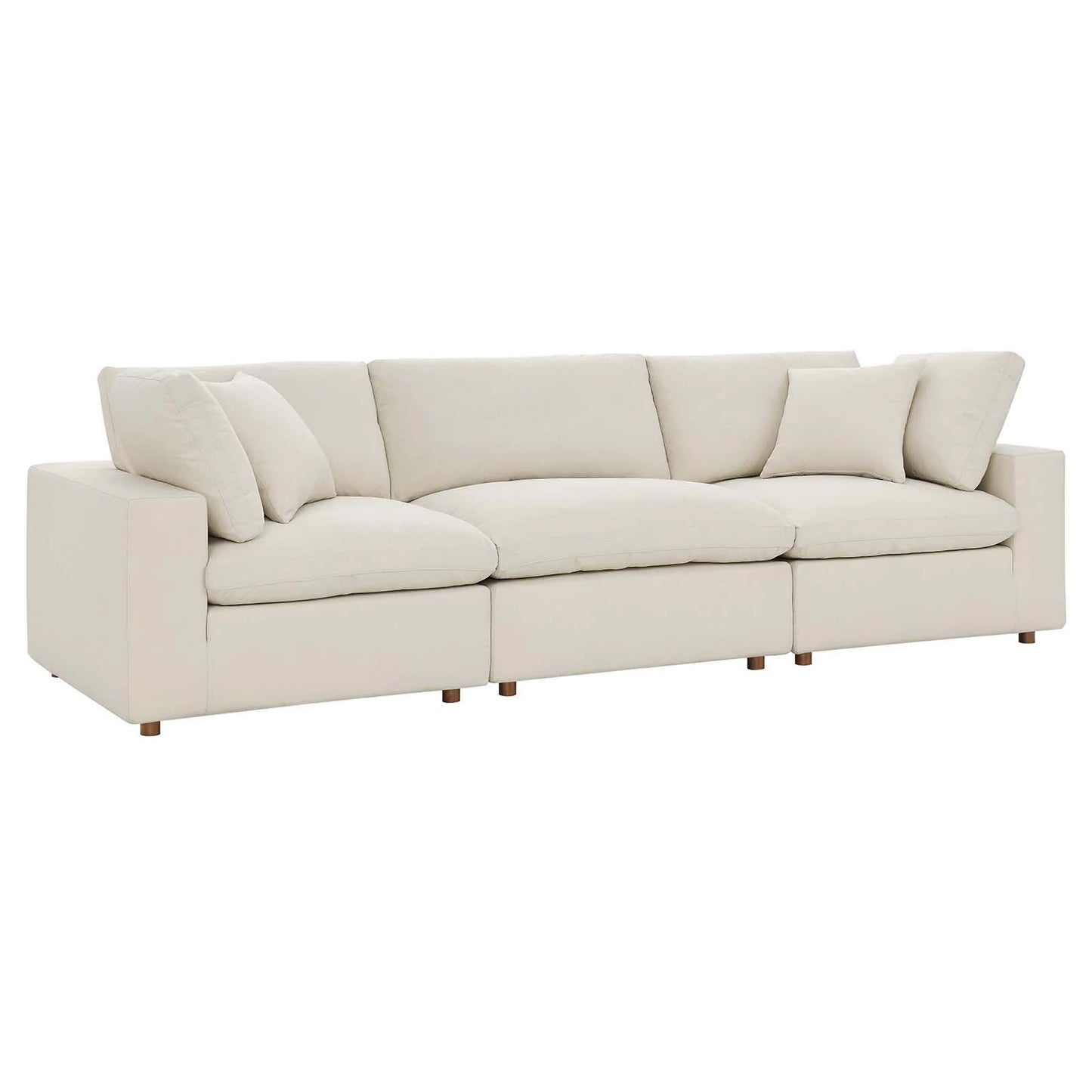 Commix Down Filled Overstuffed 3 Piece Sectional Sofa Set