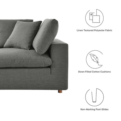Tobi Overstuffed 5-Piece Armless Sectional