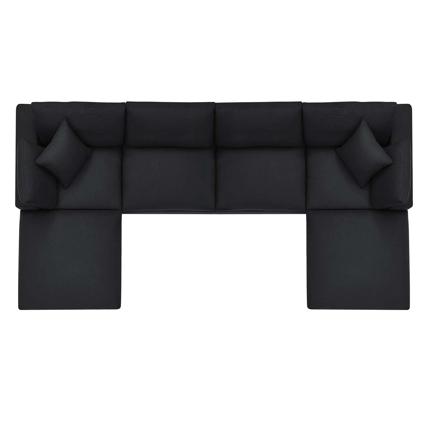 Commix Down Filled Overstuffed 6-Piece Sectional Sofa