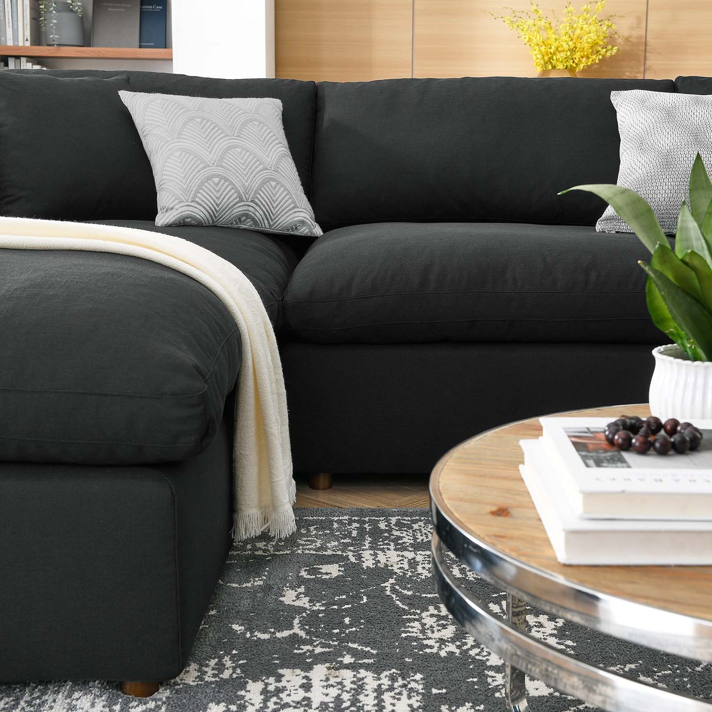 Commix Down Filled Overstuffed 6-Piece Sectional Sofa