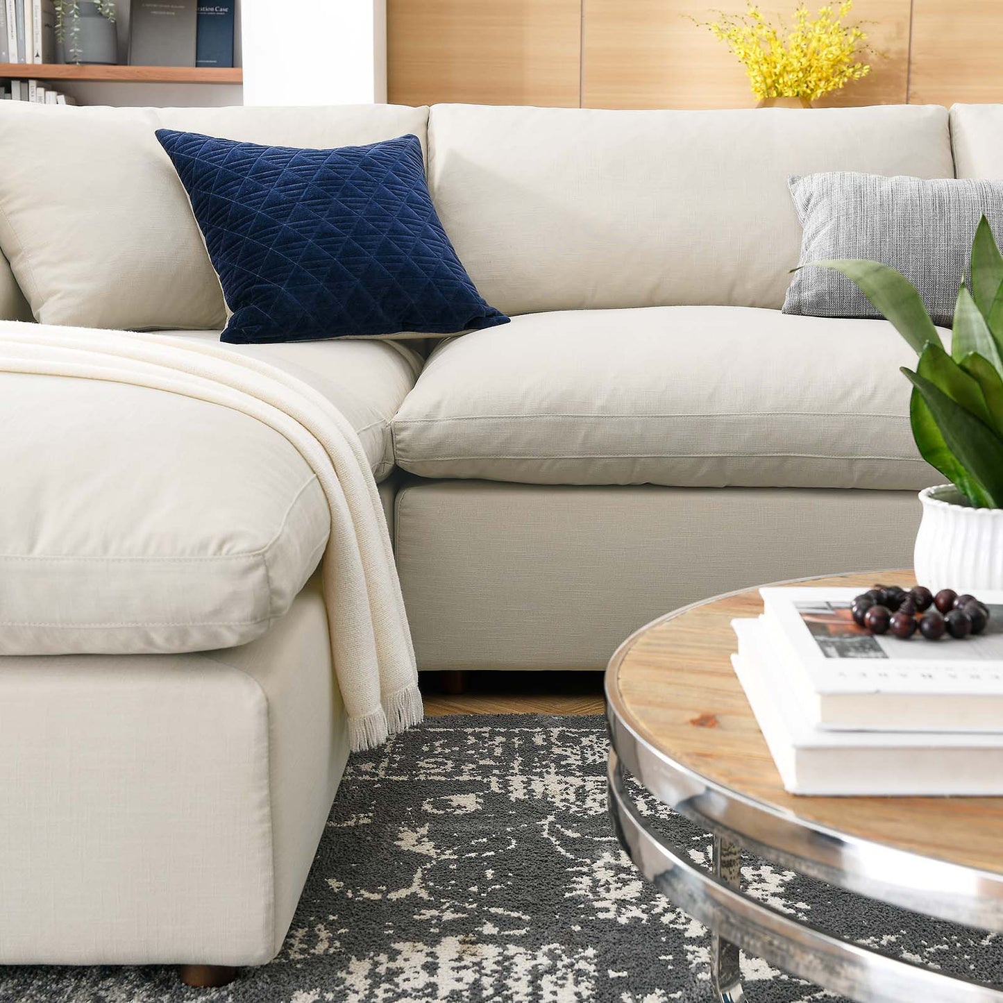 Commix Down Filled Overstuffed 6-Piece Sectional Sofa