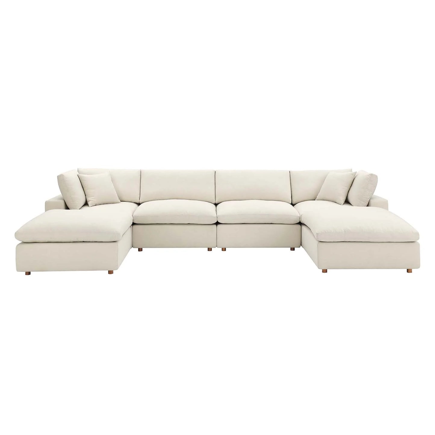 Commix Down Filled Overstuffed 6-Piece Sectional Sofa